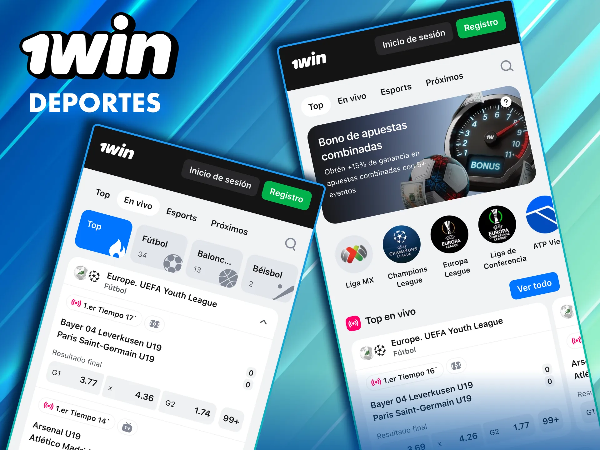 Disciplinas variadas en 1Win México con mercados en vivo.