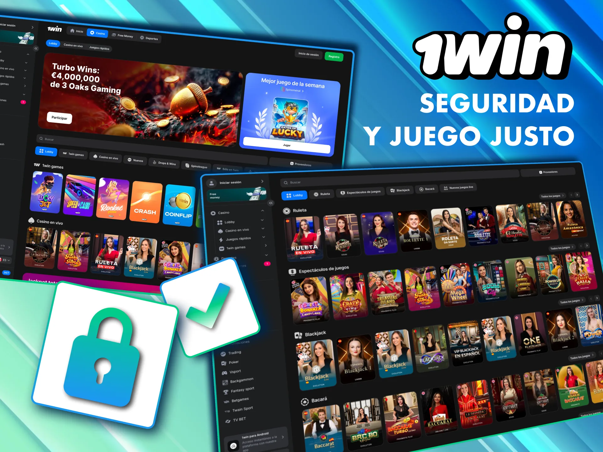 1Win México protege tus datos con cifrado SSL y auditorías externas.