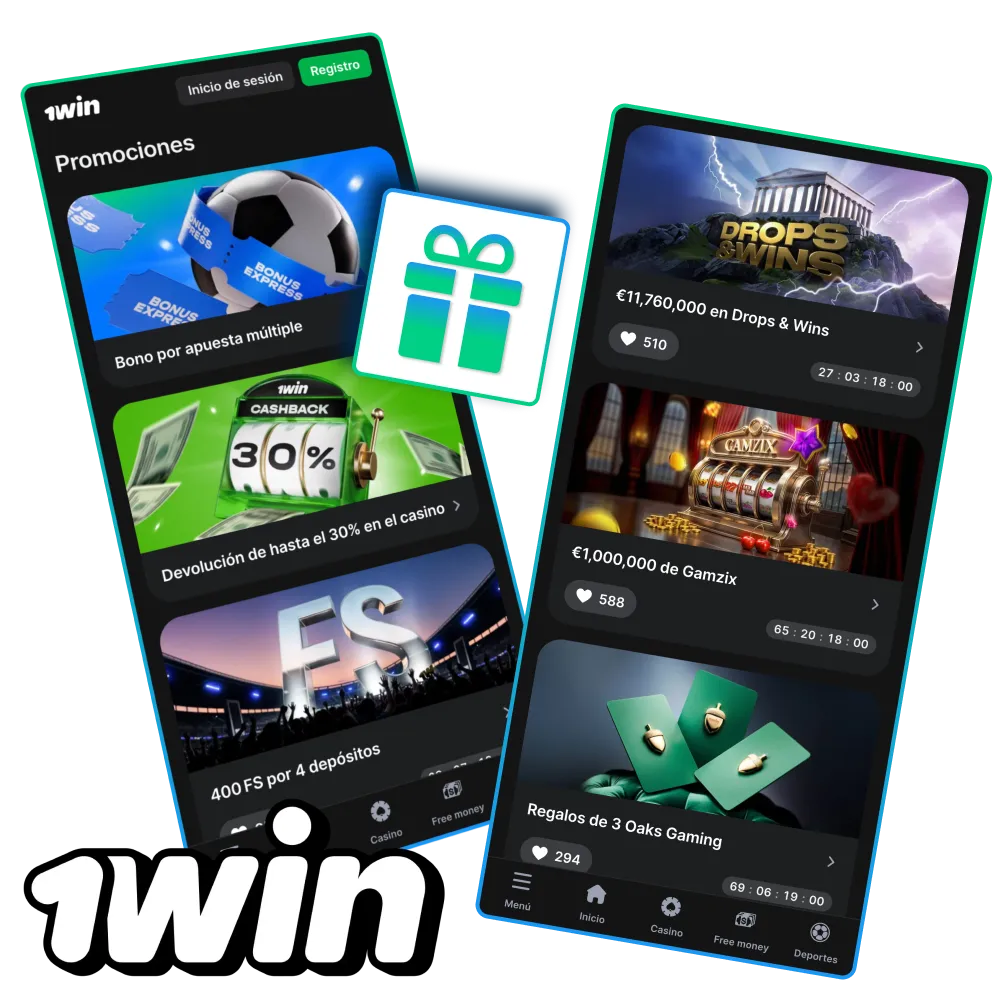 Recibe hasta 500% en tus primeros depósitos con el bono 1Win.